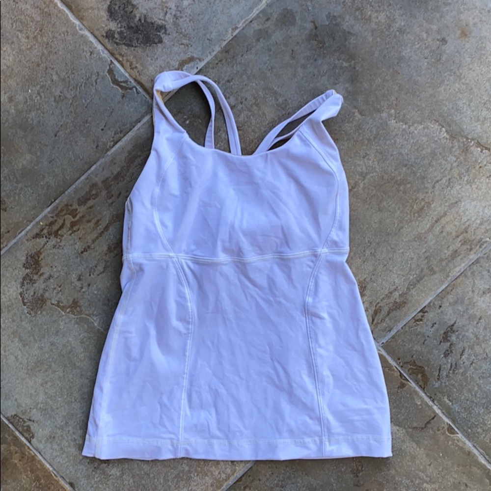White lululemon energy tank